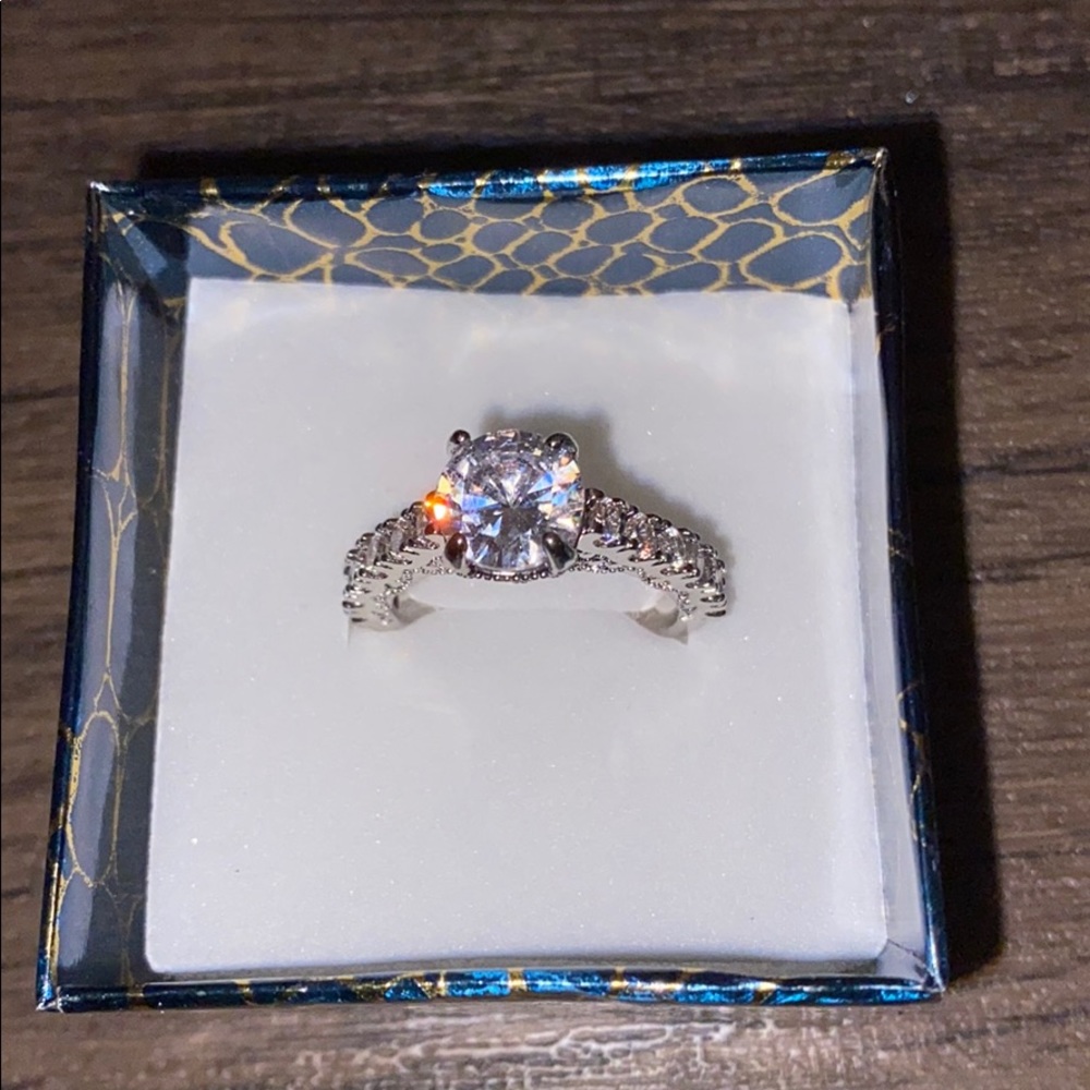 925 Moissanite Engagement ring